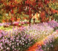 Der Garten aka Iris Claude Monet impressionistische Blumen